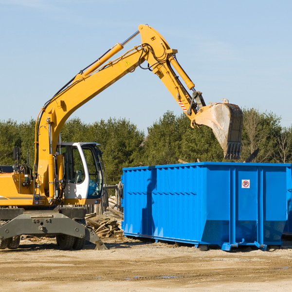 are there any restrictions on where a residential dumpster can be placed in Baileyville KS